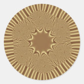 Gold Stars Ronde Sticker (Voorkant)