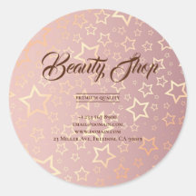 Gold Stars Roos Beauty Shop Luxe Elegant Trendy