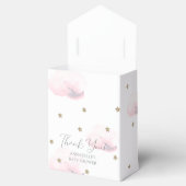 Gold Stars & Roze Clouds Baby shower Bedankdoosjes (Geopend)