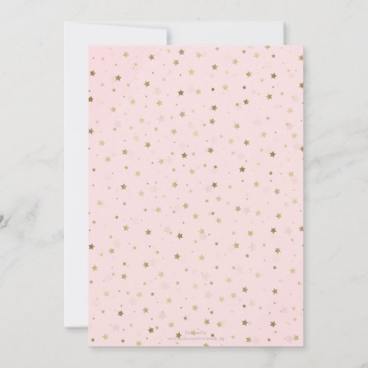 Gold Stars Roze gradiëntontwerp (Achterkant)