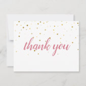 Gold Stars Roze Waterverf Hartelijk dank