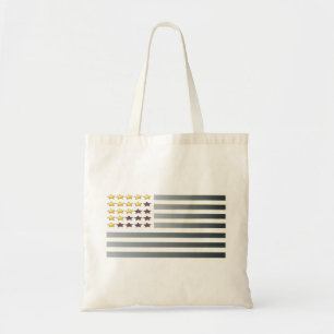 GOLD STARS SILVER STRIPES Patriotic Flag Tas