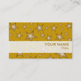 Gold Stars stripe-template voor visitekaartjes