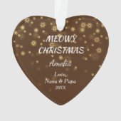 Gold Stars Tabby Cat Grandchild Ornament (achterkant)