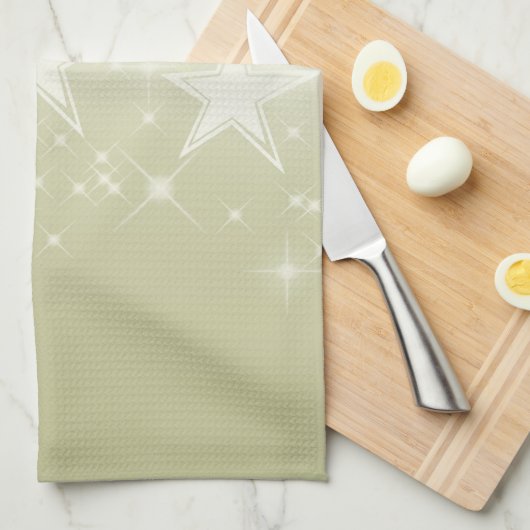 Gold Stars Theedoek (Quarter Fold)