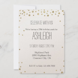 Gold Stars verjaardag Kaart