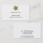 Gold Stars Visitekaartje (Voorkant / Achterkant)