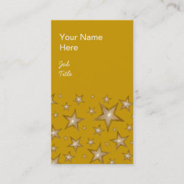 Gold Stars visitekaartje goudportret