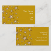 Gold Stars visitekaartje side gold (Voorkant / Achterkant)