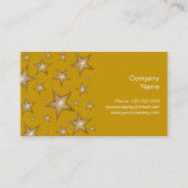 Gold Stars visitekaartje side gold (Achterkant)