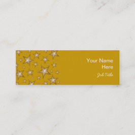 Gold Stars visitekaartje side gold skinny