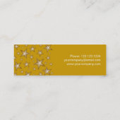 Gold Stars visitekaartje side gold skinny (Achterkant)