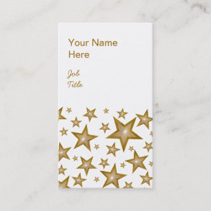 Gold Stars visitekaartje wit portret