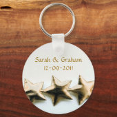 Gold Stars Wedding Sleutelhanger (Voorkant)