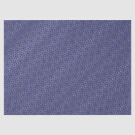 Gold Stars Weefpapier Arabesque Pattern Blue Tissuepapier