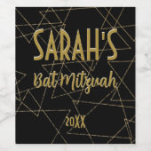 Gold Stars Wijn Etiket (Enkel label)