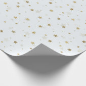 Gold Stars wit design Cadeaupapier (Hoek)