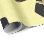 Gold Stars Wrapping Paper Cadeaupapier (Rol Hoek)