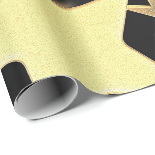 Gold Stars Wrapping Paper Cadeaupapier (Rol Hoek)
