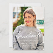 Gold Stars Zwart Afstuderen Ceremonie & Feest Kaart (Achterkant)