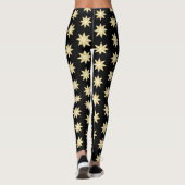 Gold Stars Zwart Leggings (Achterkant)