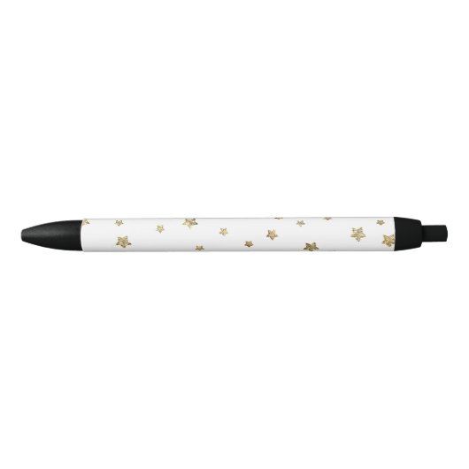 Gold Stars Zwarte Inkt Pen (Voorkant)