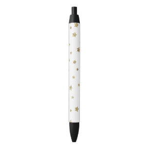 Gold Stars Zwarte Inkt Pen