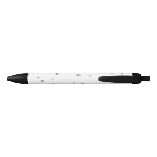 Gold Stars Zwarte Inkt Pen (Achterkant)