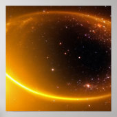 Gold Starscape Poster (Voorkant)