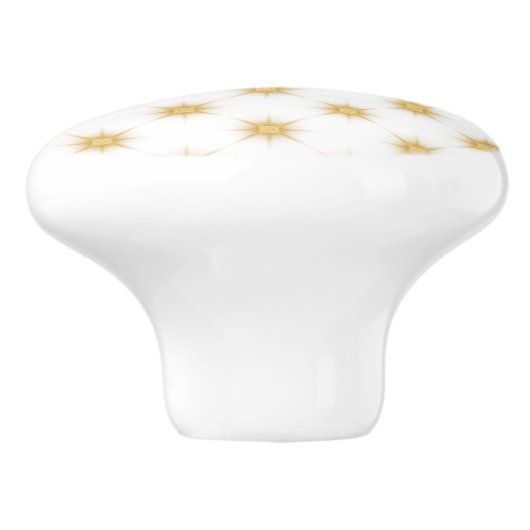 Gold Starst gebarsten ontwerp Keramische Knop (Zijkant)