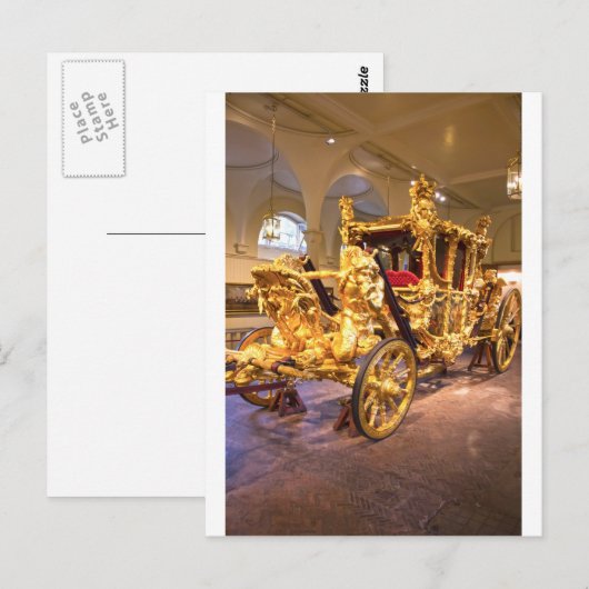 Gold State Coach London Briefkaart (Voorkant / Achterkant)