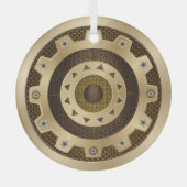 Gold Steampunk Ceramic Ornament (Voorkant)