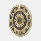 Gold Steampunk Ceramic Ornament (Voorkant links)