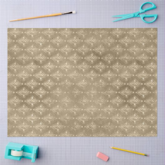 Gold SteamPunk Series Design 27 Tissuepapier (Craft)