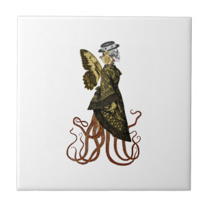 Gold SteamPunk Series Design 5 Tegeltje