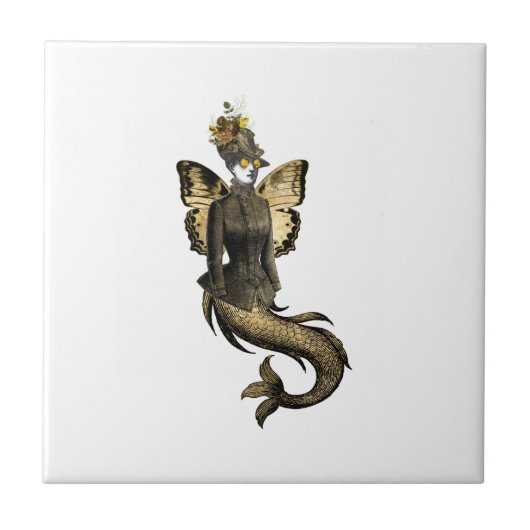 Gold SteamPunk Series Design 7 Tegeltje (Voorkant)