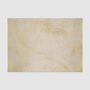 Gold Steampunk-tandwielen Tissuepapier