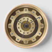 Gold Steampunk-wandklok (Voorkant)