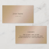 Gold Steel Metal Visitekaartje (Voorkant / Achterkant)