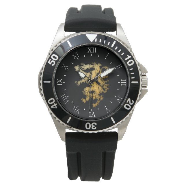 Gold Steiermark Wappen Panther Österreich Horloge (Voorkant)