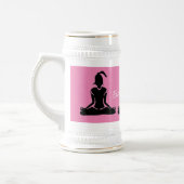 Gold Stein - Beer Yoga Stein Bierpul (Links)