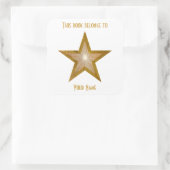 "Gold" Sterke witte sticker (Tas)