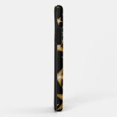 "Gold" Sterren iPhone hoesje zwart (Achterkant/rechts)