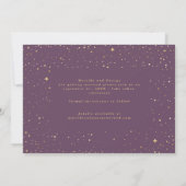 Gold sterren script foto moderne bruiloft save the date (Achterkant)