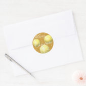 Gold Sticker Gold-kerstversieringen met sterren (Envelop)
