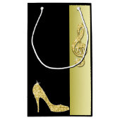 Gold Stiletto & Treble Cleft 40e verjaardag Klein Cadeauzakje (Achterkant)