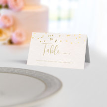 Gold Stippen Bridal Blush Pink Weddenschapskaarten