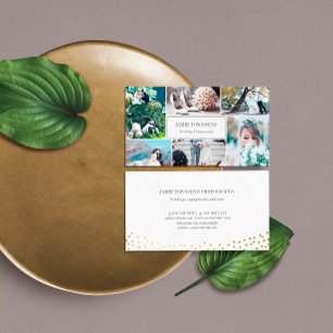 Gold Stippen Foto Collage Professional Fotograaf Visitekaartje