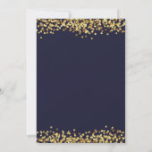 Gold Stippen Glitter Afstudeerder Pet Afstuderen Kaart (Achterkant)