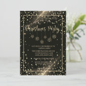 Gold Stippen, kerstfeestdagen Kaart (Staand voorkant)